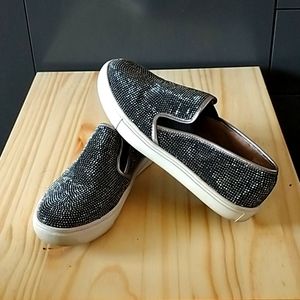 Rhinestone slip ons